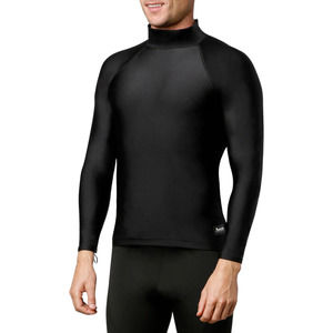 Aeroskin Sodwana Unisex Long Sleeve Rashguard Wetsuit Top, Black, Sz XL